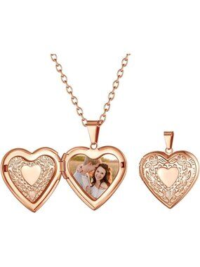 Personalized Multi-Shaped Locket Necklace for Women | Custom Photo Memorial Gift